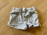 Light Blue Denim Shorts, 12M