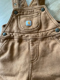 Carhartt Brown Cotton Overalls, 24M