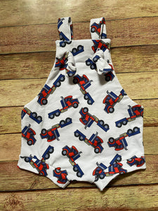 Handmade Boy's Semi Romper, 6-9M, 9-12M, 12-18M (run small)