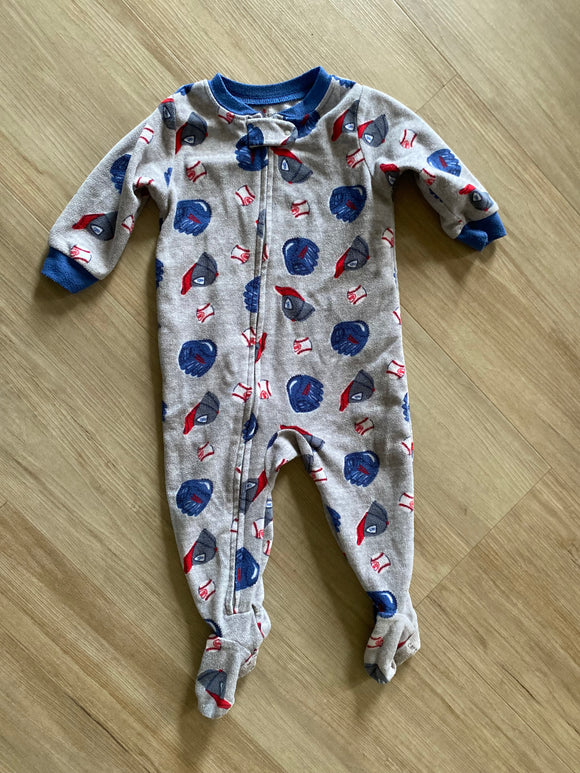 Carter's Baseball Fleece Sleeper, 12M