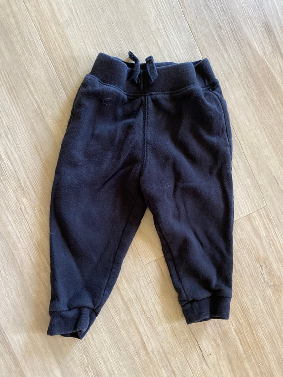 Children's Black Sweatpants, 9-12M