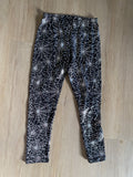 NWOT Halloween Glitter Spiderweb Leggings, M(7-8)