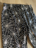 NWOT Halloween Glitter Spiderweb Leggings, M(7-8)