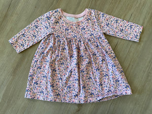 Pink Floral Old Navy Dress, 3-6M