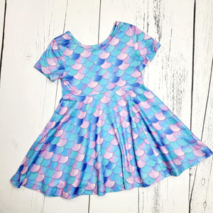 Boutique Mermaid Dress, XXS(6-12M) & 2XL (6/6X)