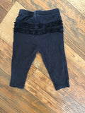 Carter's Black Ruffle Butt Leggings, 9M