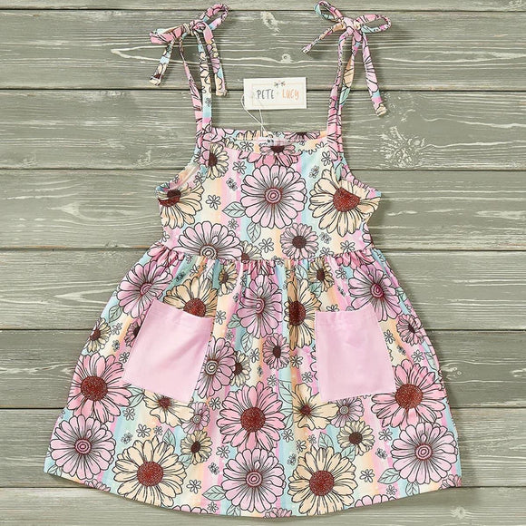 Summer Floral Dress, 2T, 3T, 4T, 5, 6/6X, 7/8, & 10/12