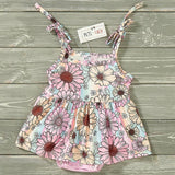 Summer Floral Romper, 0-3M, 3-6M, 6-9M, 9-12M, & 12-18M