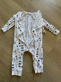 Honest Co Kimono Sleeper/Bodysuit, 6-9M