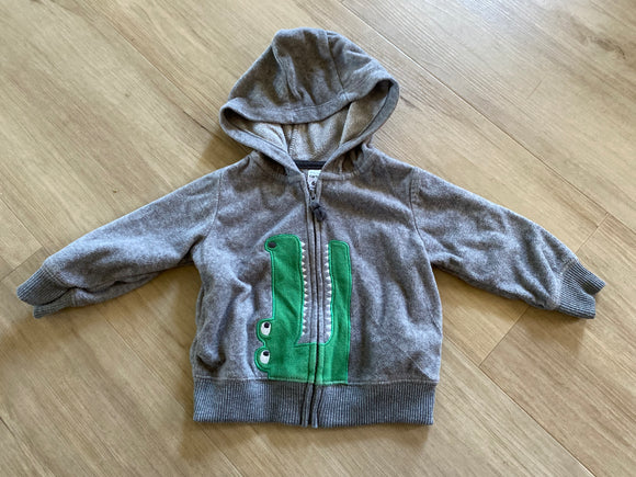 Carter's Fleece Alligator Zip Up, 6M