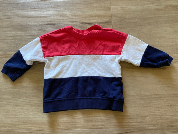 H&M Red/White/Blue Pullover, 4-6M