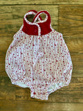 Old Navy Red/White Star Print Romper, 3-6M