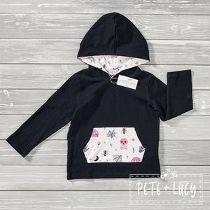 P+L Oh My Bones! Hooded Long Sleeve, 7/8