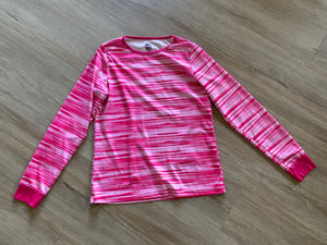 Fruit of the Loom Pink Long Sleeve, XL(14/16)