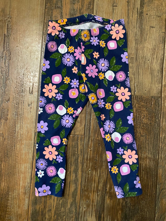 Cat & Jack Floral Leggings, 2T