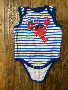 Baby Mode Lobster Tank Onesie, 3-6M