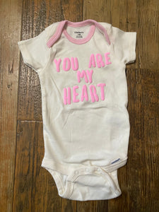 Gerber 'You Are My Heart' Onesie, 3-6M