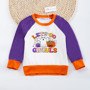 Okie & Lou 'Let's Go Ghouls' Top, M(3T) & XL(5)