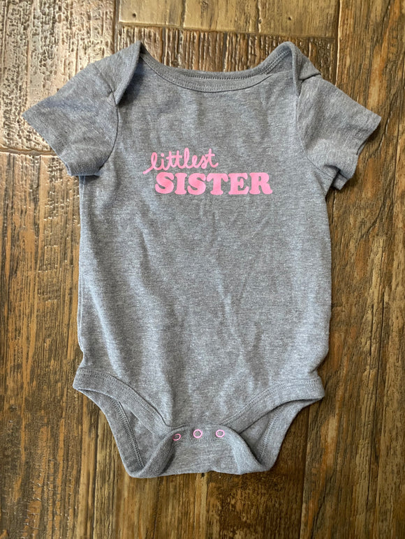 Cat & Jack 'Littlest Sister' Onesie, 3-6M