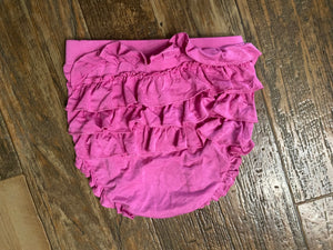 Posh Peanut Pink Ruffle Butt Bummie, 2T