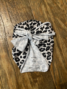 Posh Peanut Cheetah Turban Bow, OS