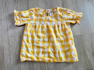 Carter's Yellow Gingham Top, 4T