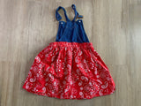 Paisley Dress Overalls, 4T