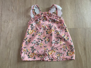 Little Lass Floral Top, 4T