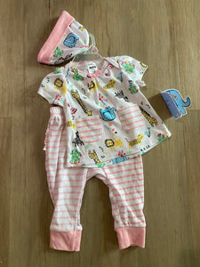 NWT CJP Baby Safari 3 Piece Set, 6-9M