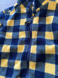 Arizona Blue/Yellow Checkered Fleece Jacket, 3T