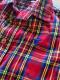 Wranger Red Plaid Button Down, 4T