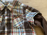 Cherokee Brown Plaid Flannel, 3T