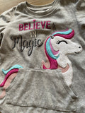 Wonder Nation 'Believe in Magic' Unicorn Fleece Pullover, M (7-8)