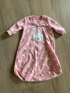 Carter's Fleece Bunny Gown, 0-3M