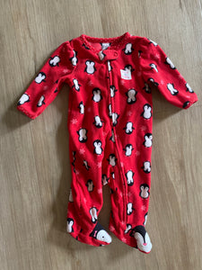 Carter's Winter Penguin Fleece Sleeper, 0-3M