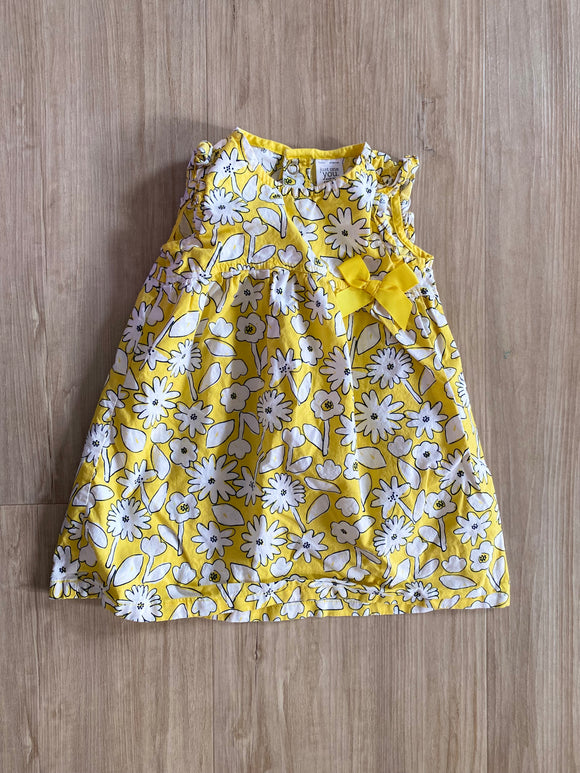 Carter's Yellow, Flower Dress, 9M