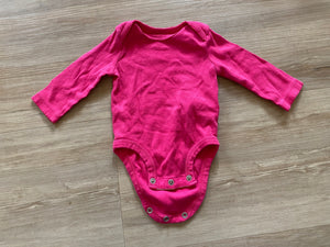 Carter's Pink Long Sleeve Onesie, 3M