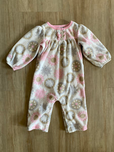 Carter's Fleece Flower Bodysuit, 12M