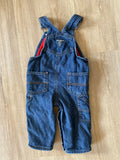 OshKosh Fleece Lined Denim Overalls, 9M