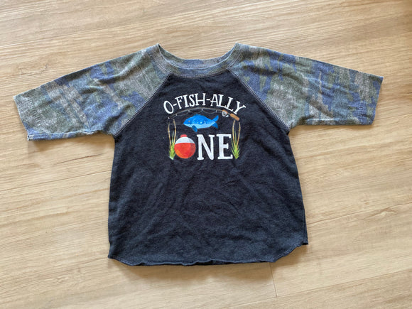 'O-Fish-Ally One' Top, 12-18M