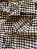 Carter's Brown Checkered Button Down, 9M