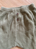 Old Navy Thermal Knit Olive Green Pants, 12-18M