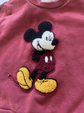 Junior Disney Maroon Mickey Pullover, 2T