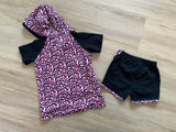 Used Wellie Kate Pink Leopard Set, 5-6T