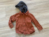 Old Navy Hooded Twill Pocket Shirt, 2T