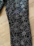 Cat & Jack Silver Spiderweb Leggings, L(10/12)