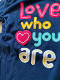 Wonder Nation 'Love who you are' Long Sleeve, M(7-8)