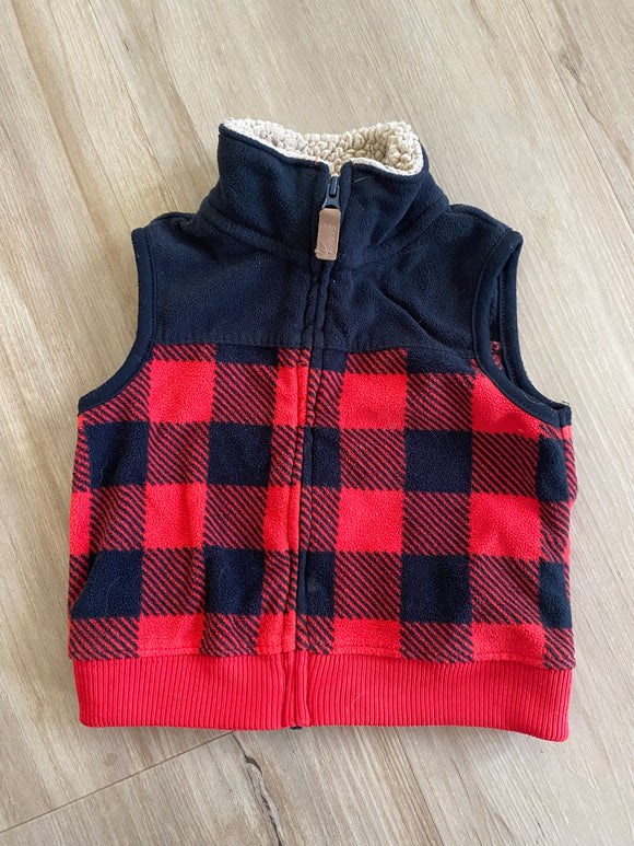 Carter's Buffalo Plaid Vest, 6M