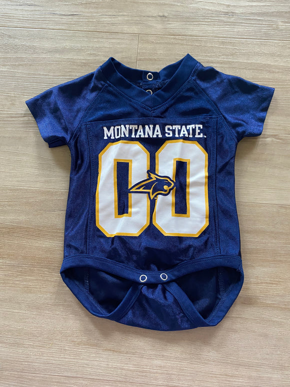 ProEdge Montana State Bobcat Jersey Onesie, 0-3M