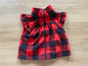 Carter's Fleece Buffalo Plaid Vest, 6M